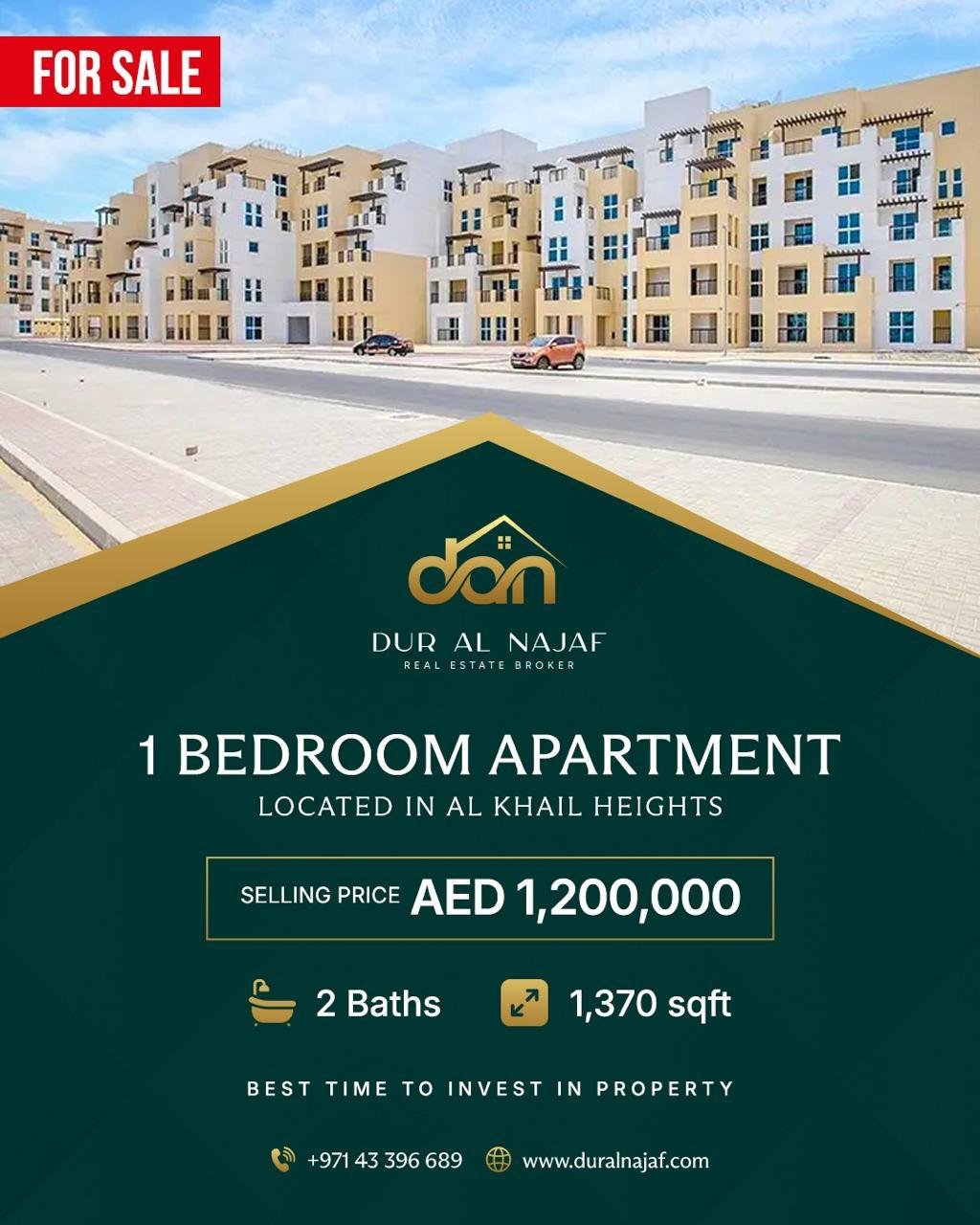 1 Bedroom Apartment Investment